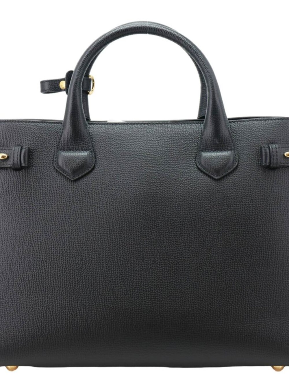 Burberry  Banner Medium Calfskin House Check Crossbody Bag Black - Picture 4 of 12